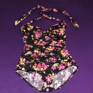 Pinup Floral swimsuit M